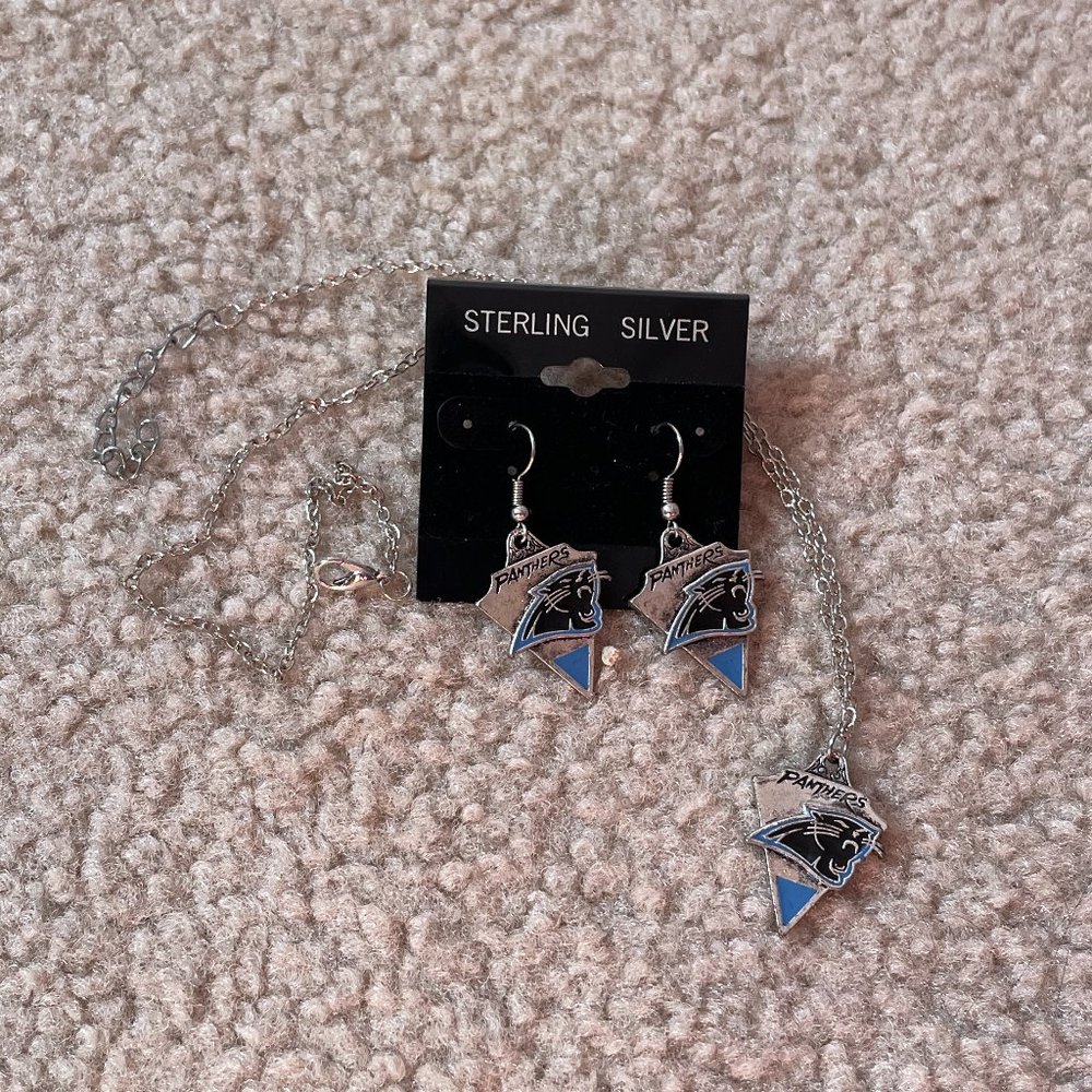 NEW! Carolina Panthers Sterling Silver Jewelry